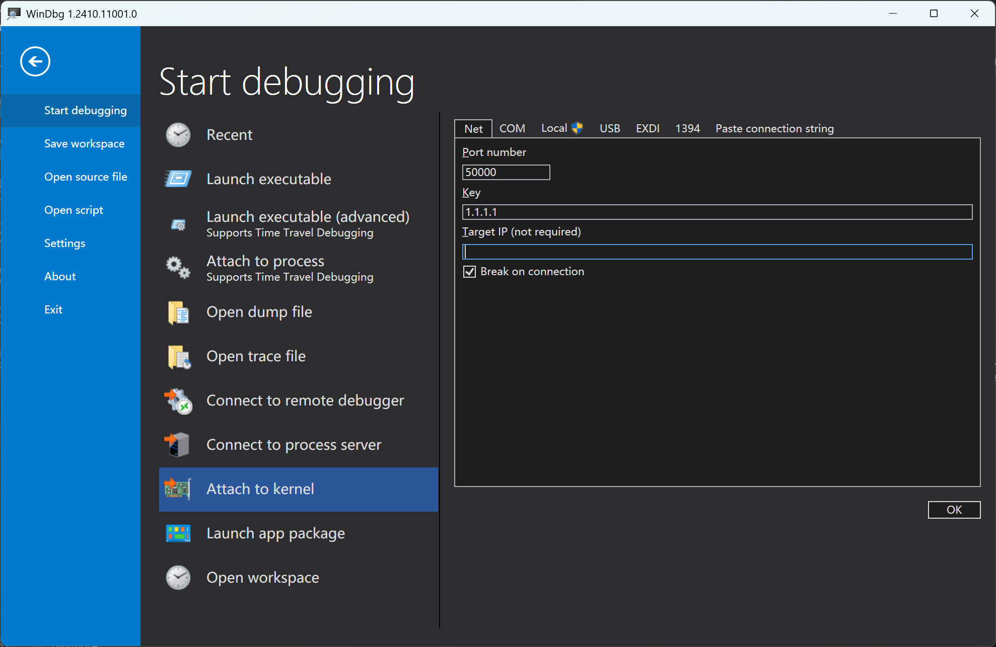 Windbg Configuration Kdnet
